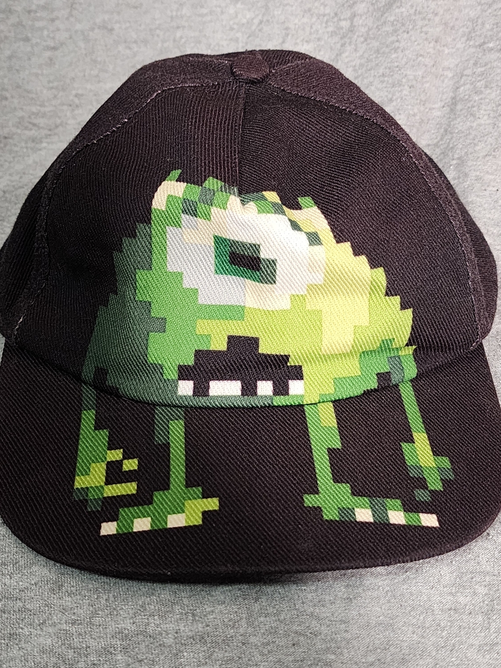 Disney Parks Monsters Inc. Mike Wazowski Pixel Youth Hat Black Adjustable